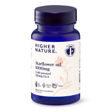 {Aisle K} Higher Nature | Starflower Oil 1000mg Cold pressed 220mg GLA | 1 x 30 capsule