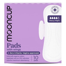 {Aisle A} Mooncup | Heavy / Night Pads with Wings | 1 x 10pads