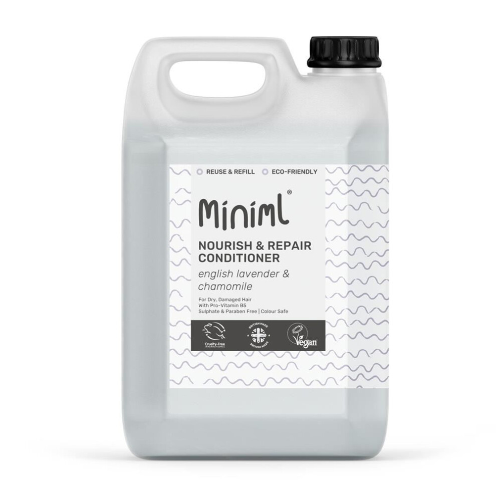 Miniml White Nourishing Conditioner For Dry Hair Calming Lavender 5L Refill In - Image 6