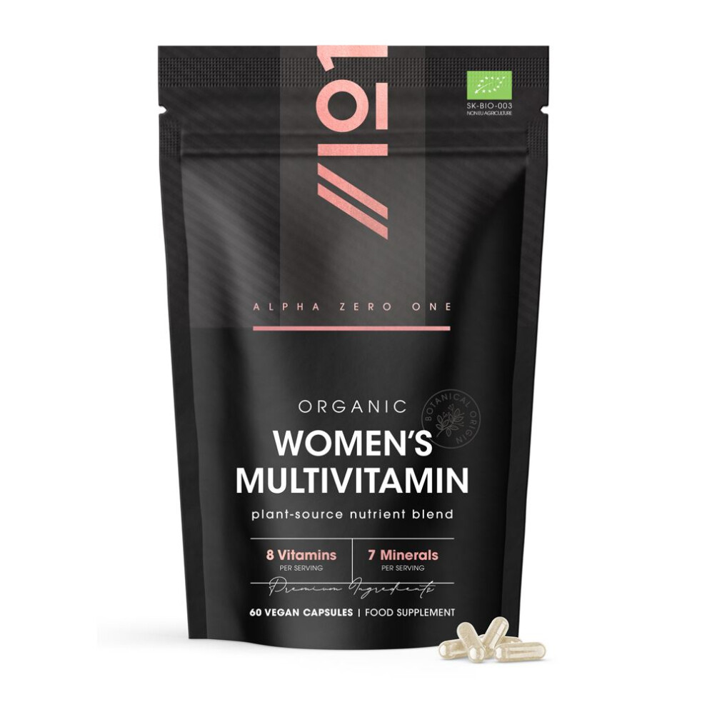 Alpha01 Organic Women Multivitamin 60 Capsules - Image 3