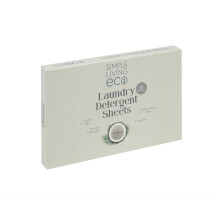 {Aisle C} Simple Living Eco | Eco laundry sheets Coconut scent. Plant-based UK made | 1 x 32pack