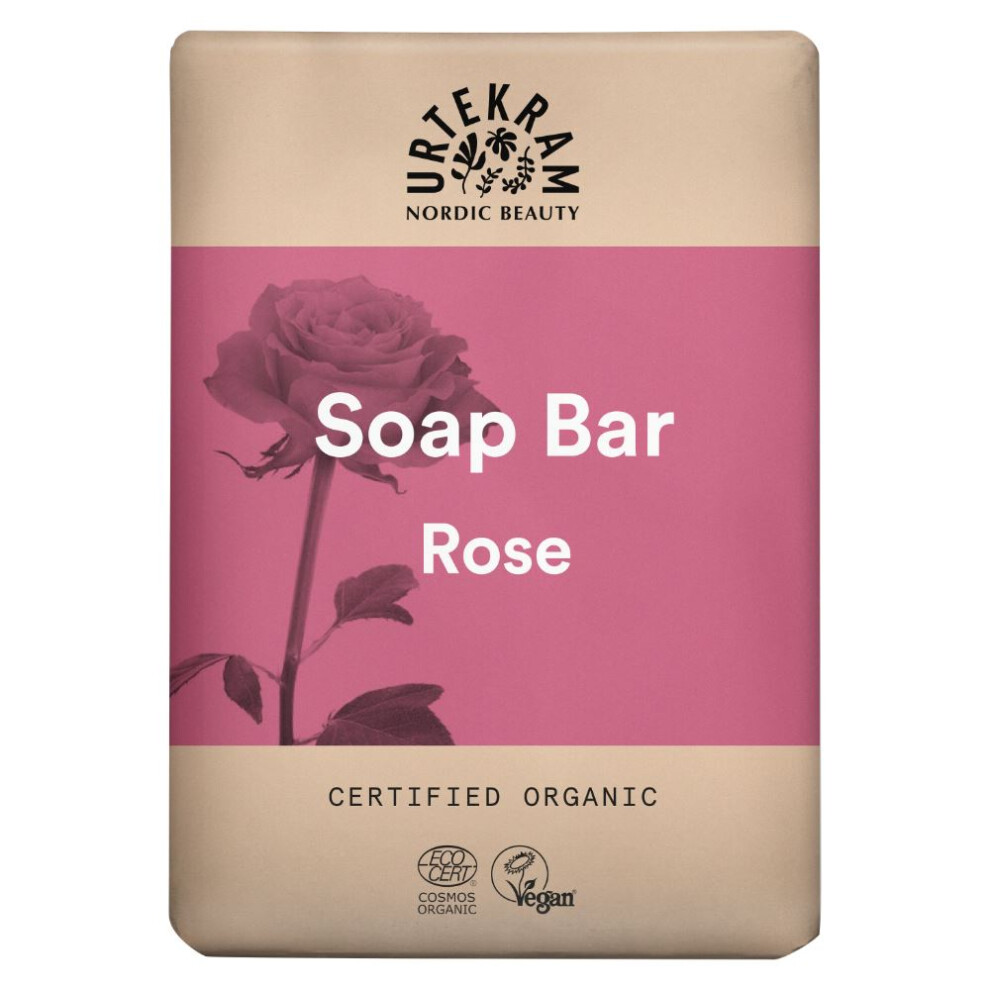 Urtekram Rose bar soap 100g Organic - Image 4