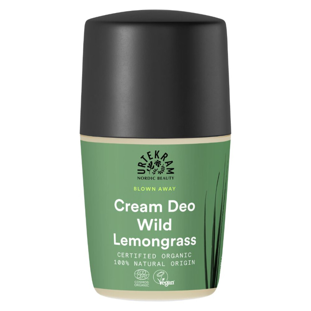 Urtekram Wild Lemongrass Deodorant Roll On 50ml Organic - Image 5