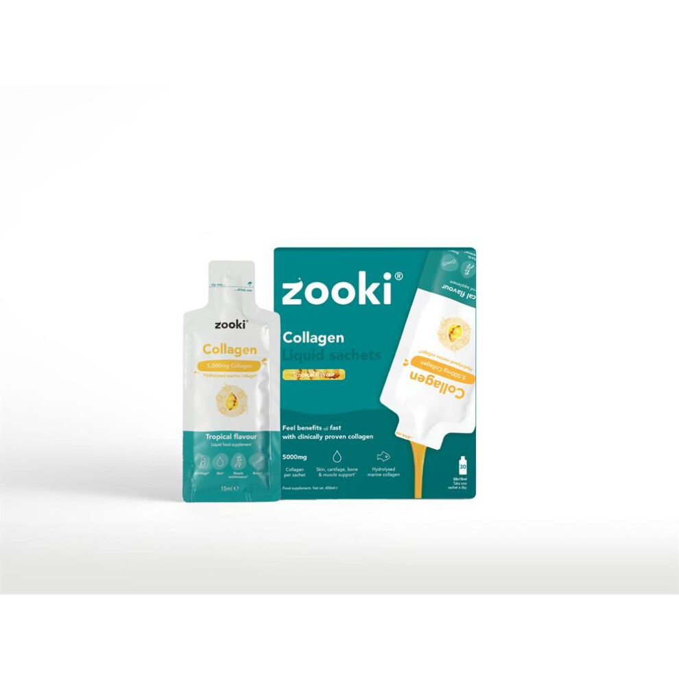 Yourzooki {Aisle K} | Marine Collagen 5000Mg Tropical 15Ml Liquid | 1 X 30 Sachet