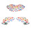 Decorative Stripy Neckline Embellishment Gothic-Colorful dots 1