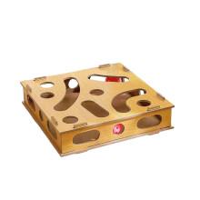 Stable Base Design Cats Toy Features Multiple Layer Track
