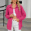 Women's long-sleeved collared blouse with textured-Sky Blue S 7