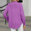 Women's long-sleeved collared blouse with textured-rose red M 4