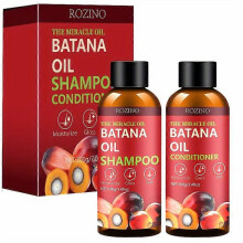 (2 Set) Batana Oil Shampoo And Conditioner Set, Deeply Cleanses, Refreshes, Controls Oil, Moisturizes, Smooths, And Adds Shine To Hair