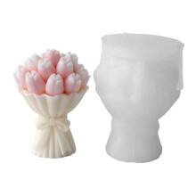 Tulips Shape Candle Silicone Mould Heat Resistant for-5596