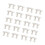 Blind Repair Set White Tape Lock Plug Bottom Rail Button-20 1