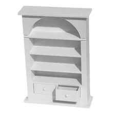 1:12 Dollhouses Miniature Bookcase Display Shelf Doll-White