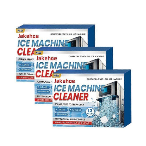 (3PCS) 1-5x Ice Machine Cleaner Descaler - 12 Clean Tablets