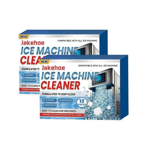 (2PCS) 1-5x Ice Machine Cleaner Descaler - 12 Clean Tablets