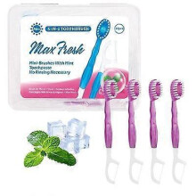 (Cherry blossom flavor 10PCS) 10/26Pack Mini Disposable Toothbrushes 5-in-1 Portable Pre-Pasted Travel Toothbrush with Toothpaste