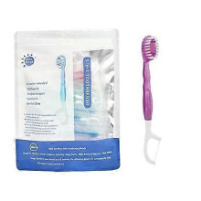(Cherry blossom flavor 26PCS) 10/26Pack Mini Disposable Toothbrushes 5-in-1 Portable Pre-Pasted Travel Toothbrush with Toothpaste