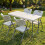 (4 Chair) 4ft Folding Table and Folding Chairs Set Multi Use 1
