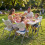 (4 Chair) 4ft Folding Table and Folding Chairs Set Multi Use 3
