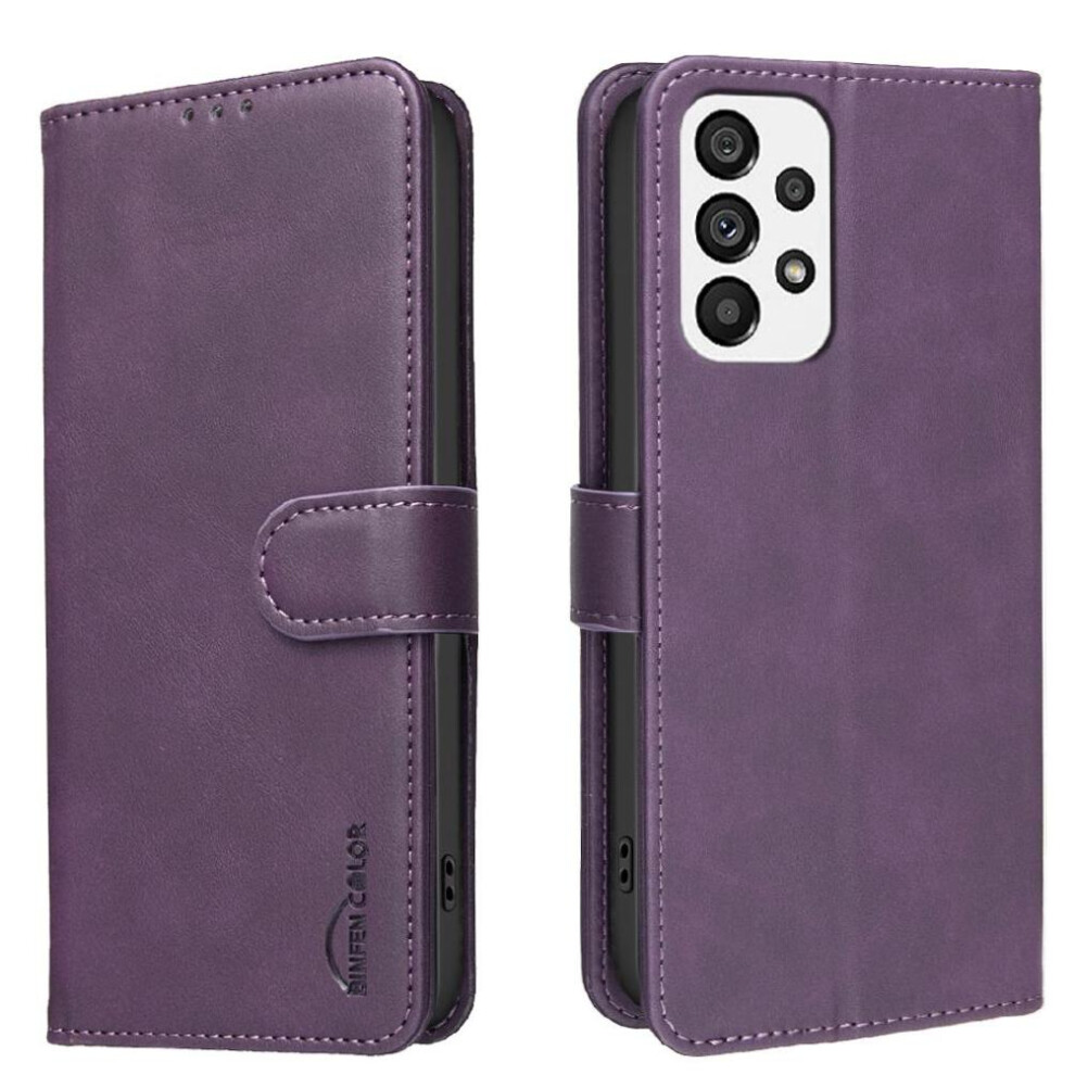 Wallet Case For Samsung Galaxy A33- Kickstand, Rfid Blocking, 3 Card Slots, Shockproof Tpu, Magnetic Convenient Kickstand Rfid Blocking Protection 764563376124