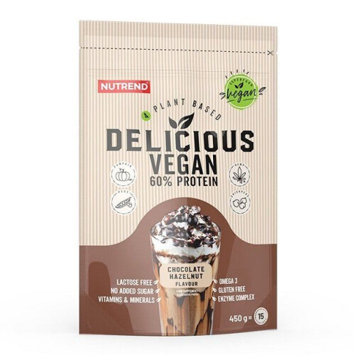 Delicious Vegan, Chocolate Hazelnut - 450 Grams