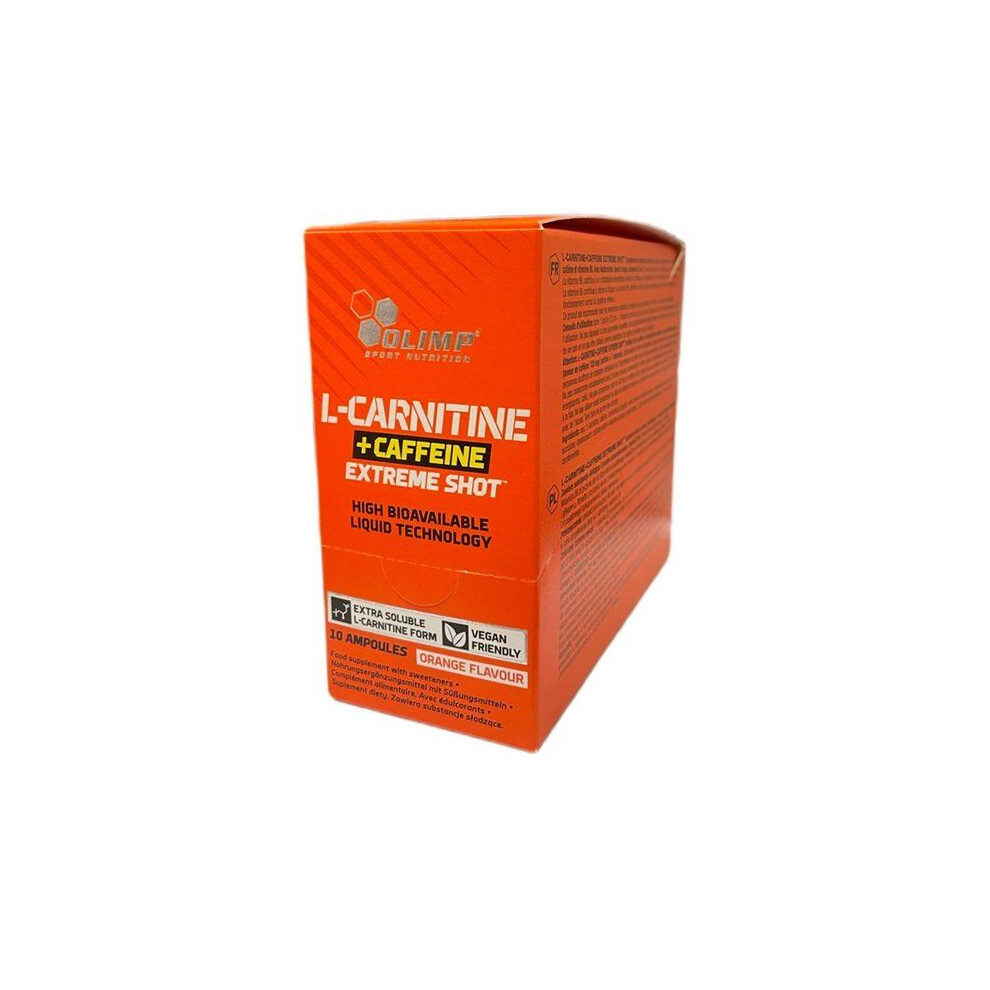 Olimp Nutrition Orange {Aisle K} | L-Carnitine + Caffeine Extreme Shot- | 1 X 10 X 25 Ml