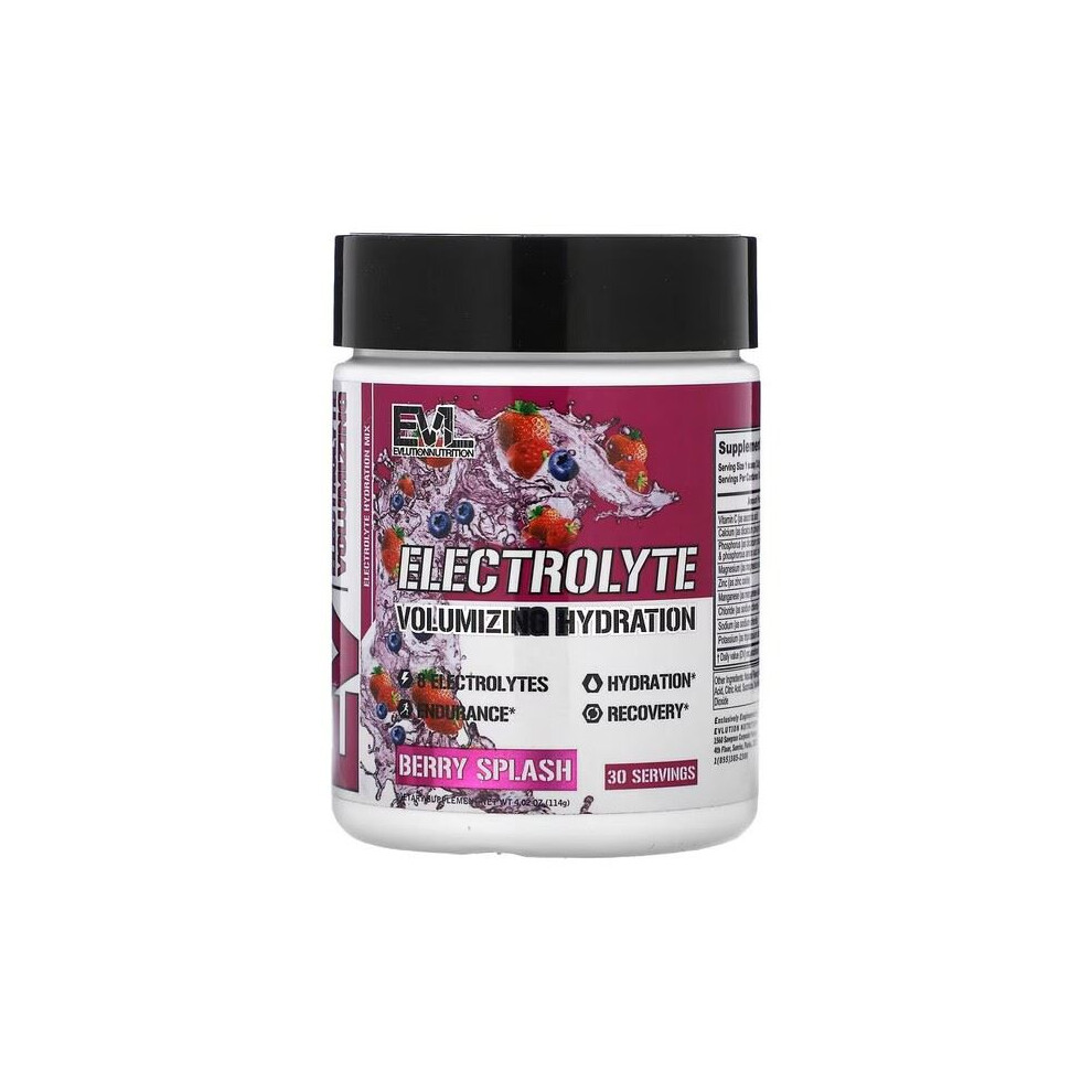 {Aisle K} EVLution Nutrition | Electrolyte- Berry Splash | 1 x 114g