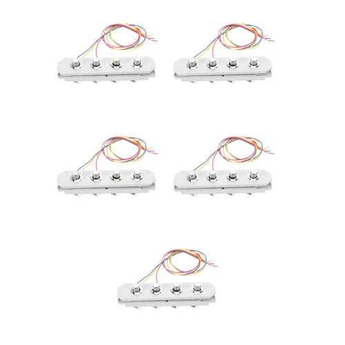 5Pcs Stable Performance Range Hood Replacement Control Panel Silver
