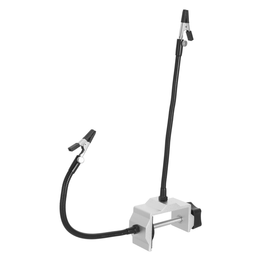 Black Aluminum Base Clamp Bench-Top Soldering Iron Holder Stand 3751961254533