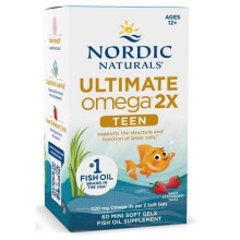 Nordic Naturals Ultimate Omega Teen Strawberry 60 Mini Soft Gels