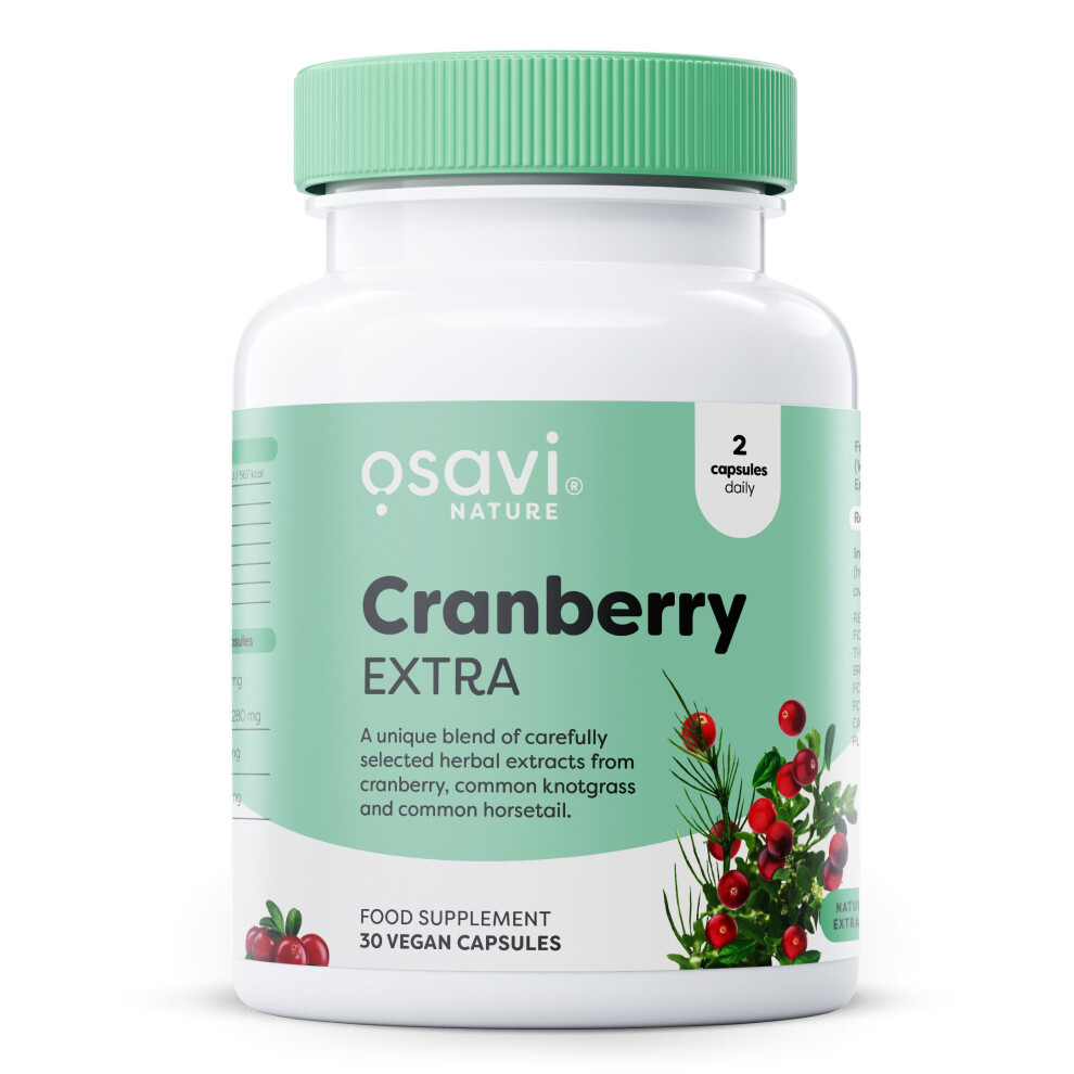 Osavi Cranberry Extra – 30 Vegan Capsules | Extract from Cranberry (Vaccinium macrocarpon) Fruit | Standardised to 40% proanthocyanidins (PACs) | Enriched with Knotgrass and Common Horsetail extracts - Image 4