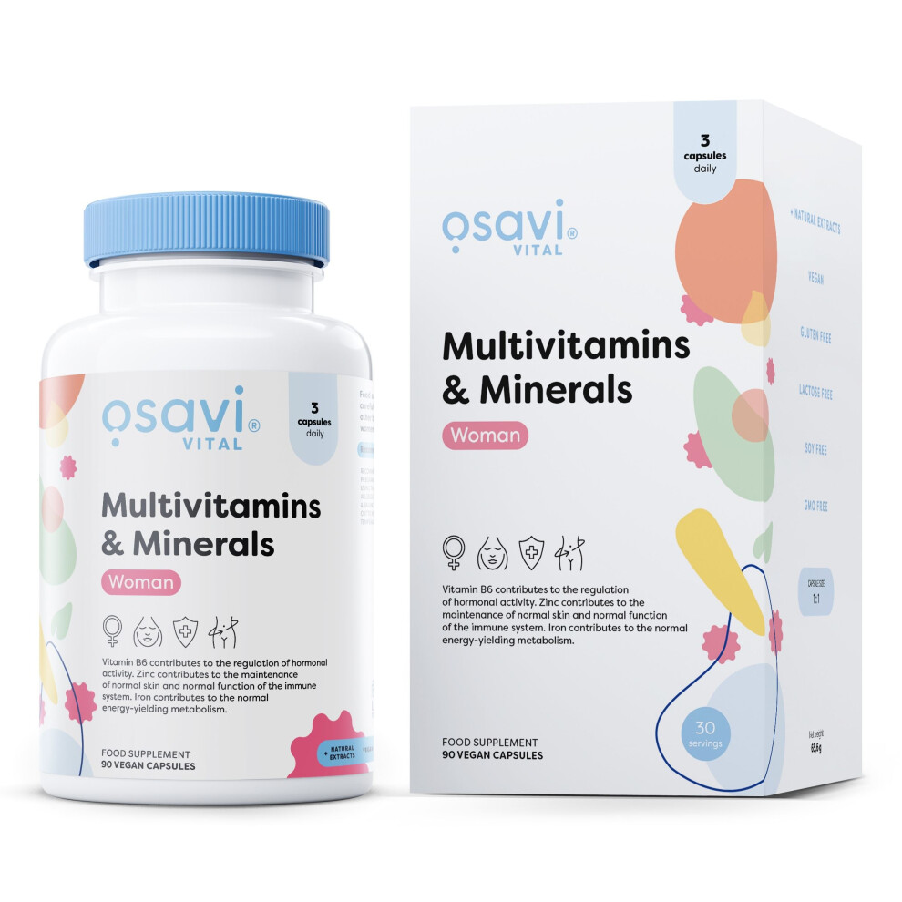 Osavi Multivitamins & Minerals Woman Capsules 90 Capsules - Image 4