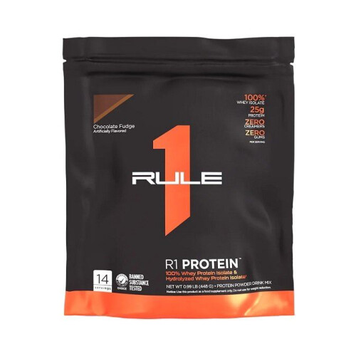 R1 Protein, Chocolate Fudge - 448 Grams