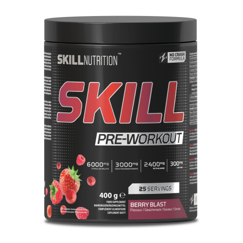 {Aisle K} Skill Nutrition | Skill Pre-Workout- Berry Blast | 1 x 400g
