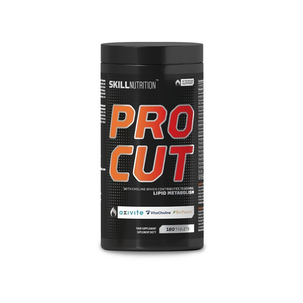 Skill Nutrition Pro Cut - 180 Tablets | Advanced Formula Supporting Fat Metabolism | 200 mg Caffeine + Green Tea Extract + L-Carnitine + CLA + BioPerine® | Supports Metabolism & Energy - Image 3