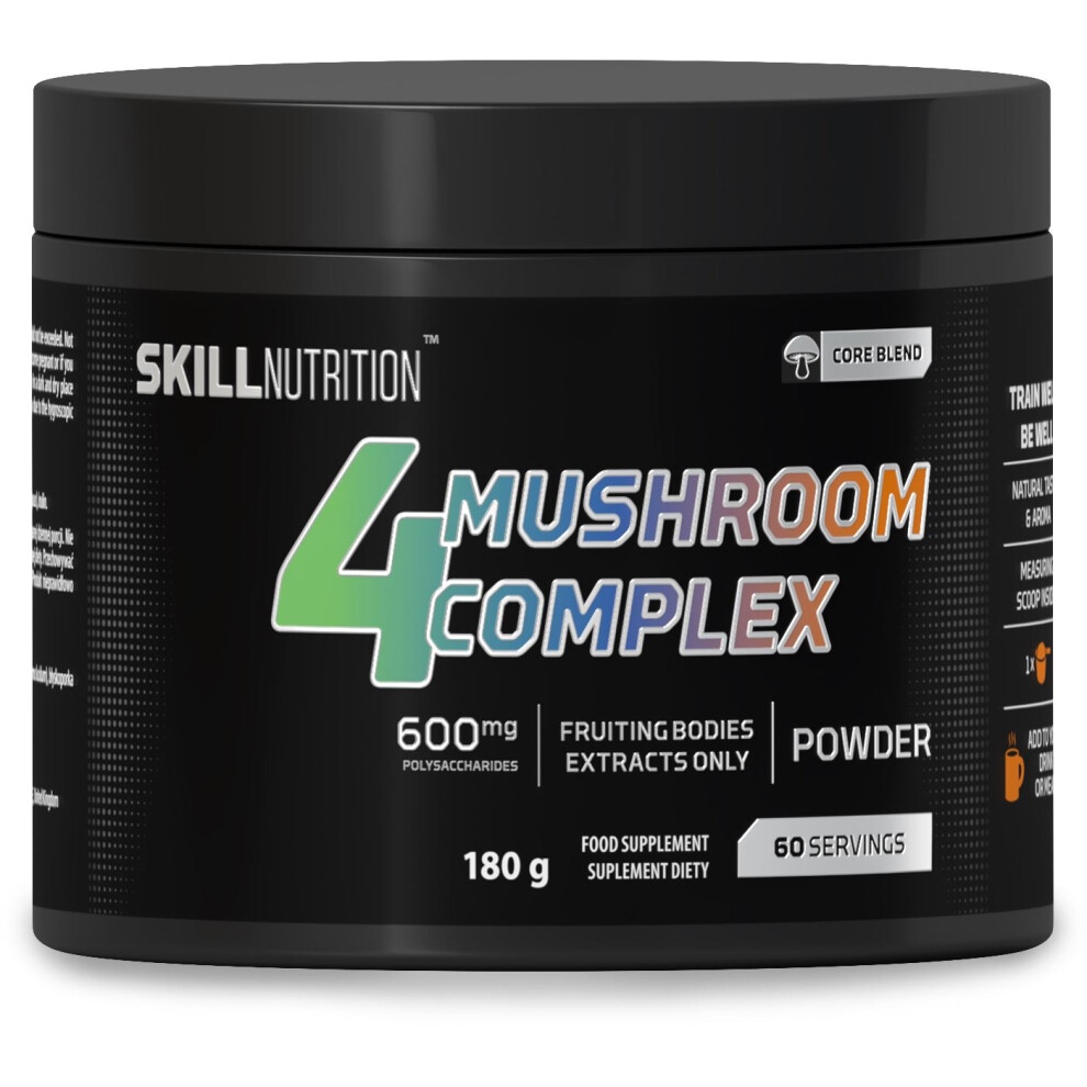 {Aisle K} Skill Nutrition | 4 Mushroom Complex | 1 x 180g - Image 3