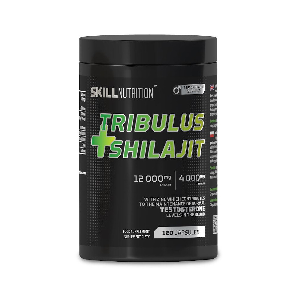 {Aisle K} Skill Nutrition | Tribulus + Shilajit | 1 x 120 vegan caps