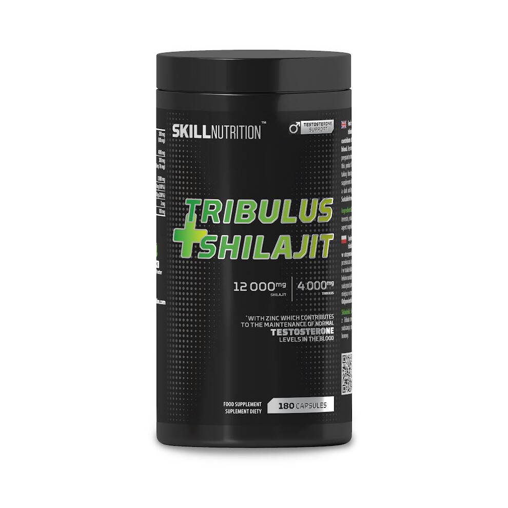 {Aisle K} Skill Nutrition | Tribulus + Shilajit | 1 x 180 vegan caps