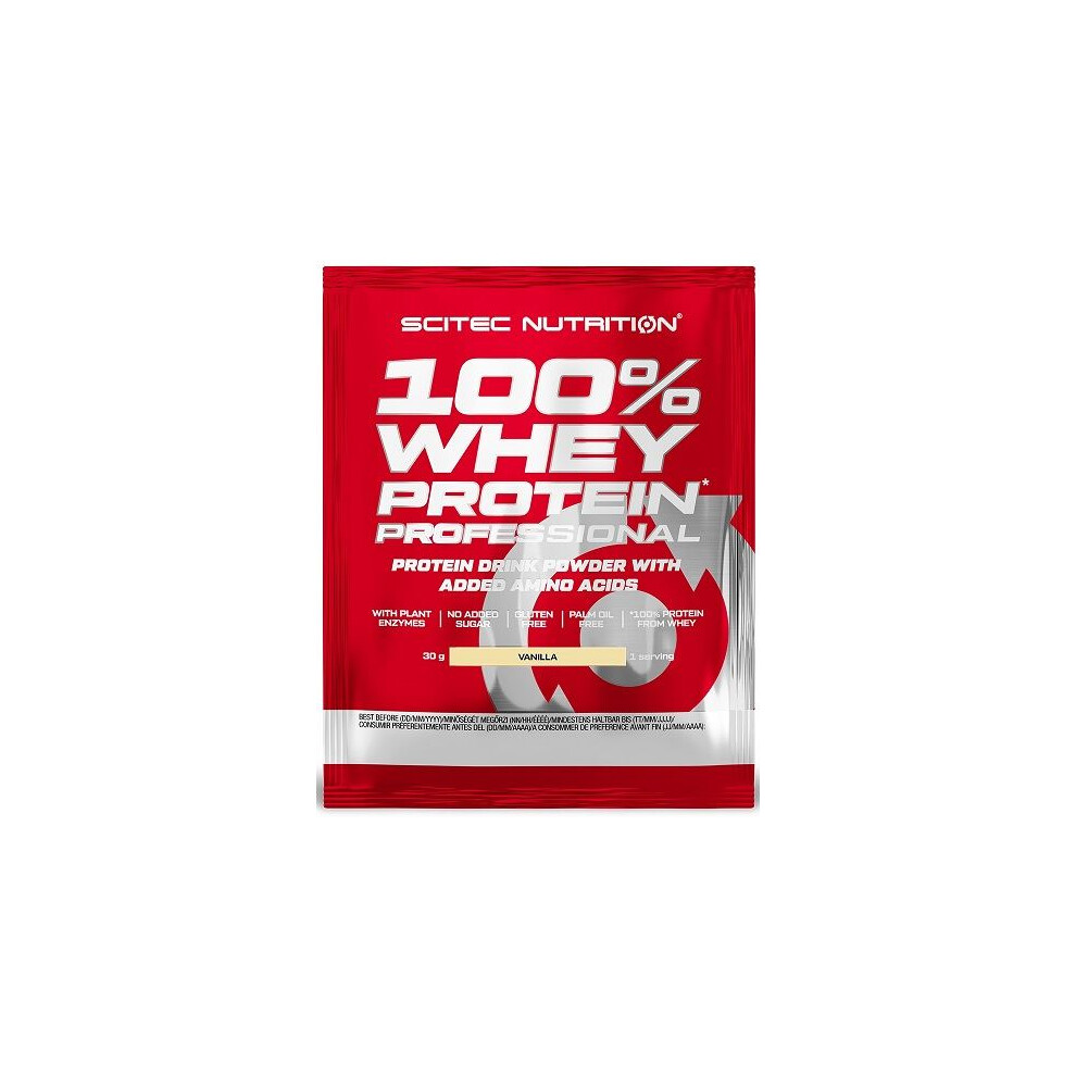 White {Aisle K} Scitec | 100% Whey Protein Professional- Strawberry Chocolate | 1 X 30G
