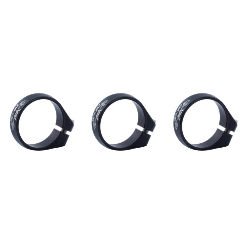 3Pièces Collier De Tube De Noir Avec Vis Renforcée Pour 2
