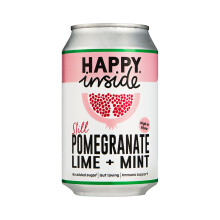{Aisle O} Happy Inside | Still Gut Health Drink - Pomegranate, Lime & Mint | 1 x 330ml
