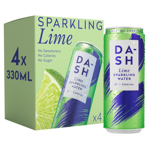 {Aisle O} Dash Water | Lime Multipack (4 x 330ml) | 1 x 4 Pack