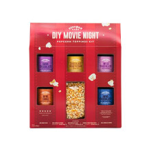 {Aisle M} Popcorn Shed | DIY Movie Night Popcorn Toppings Kit | 1 x 704g
