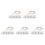 5Pcs Stable Performance Range Hood Replacement Control Panel Silver 6