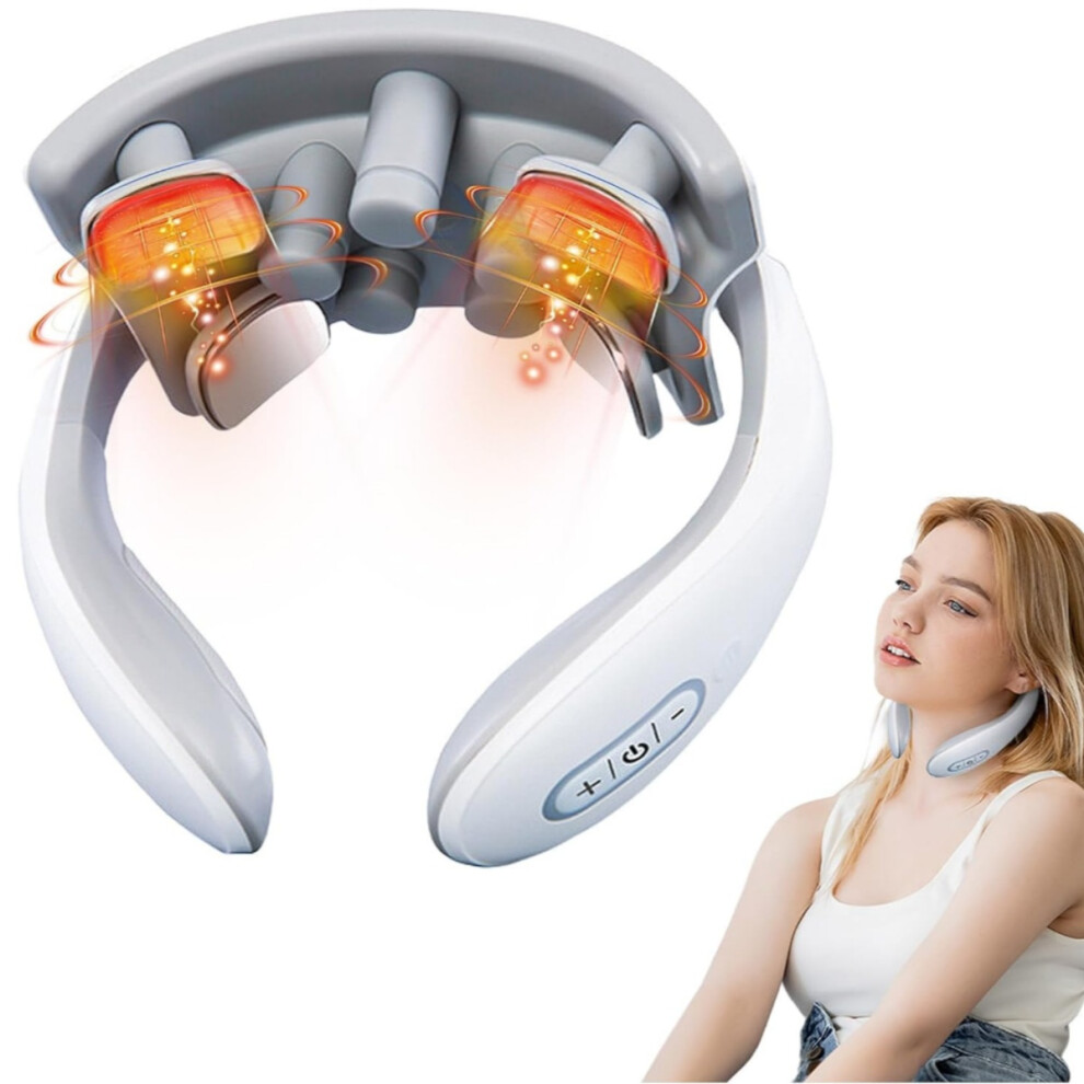 Intelligent Electric Neck Massager With Heat for Pain Relief - Multiple Mode Massager for Neck and Shoulder