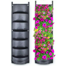 Suporte para plantas para jardim vertical, vasos suspensos em material ecológico, impermeável e respirável, economiza espaço. Vaso de parede