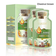 (20ml, Chestnut brown) 2025 Natural Plant Hair Dye, New Botanical Bubble Hair Dye - 20ml Shampoo Hair Dye