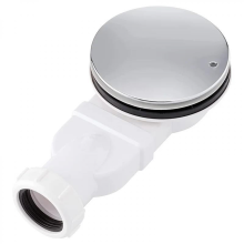 Low Profile Shower Drain Chrome ABS, 36L/min High Flow Slim Side Outlet Drain for Compact Shower Tray - QEYN