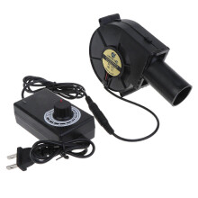 KJUN AC100-240V US Plug Speed-regulating Blower 24V Grill Wood Stove Outdoor Mobile Portable with Small Air Collecting Duct
