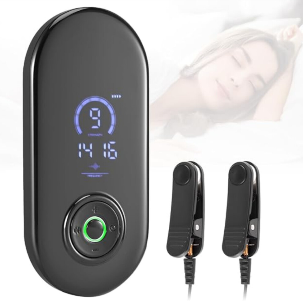 Vagus nerve stimulator with ear clip, helps with sleep, is portable, relieves insomnia and fatigue, suitable for adults. MJH