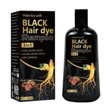 Black Hair Dye Shampoo, Black Instant Hair Color Shampoo, 3-in-1 Herbal Black Hair Dye Shampoo for Men Women